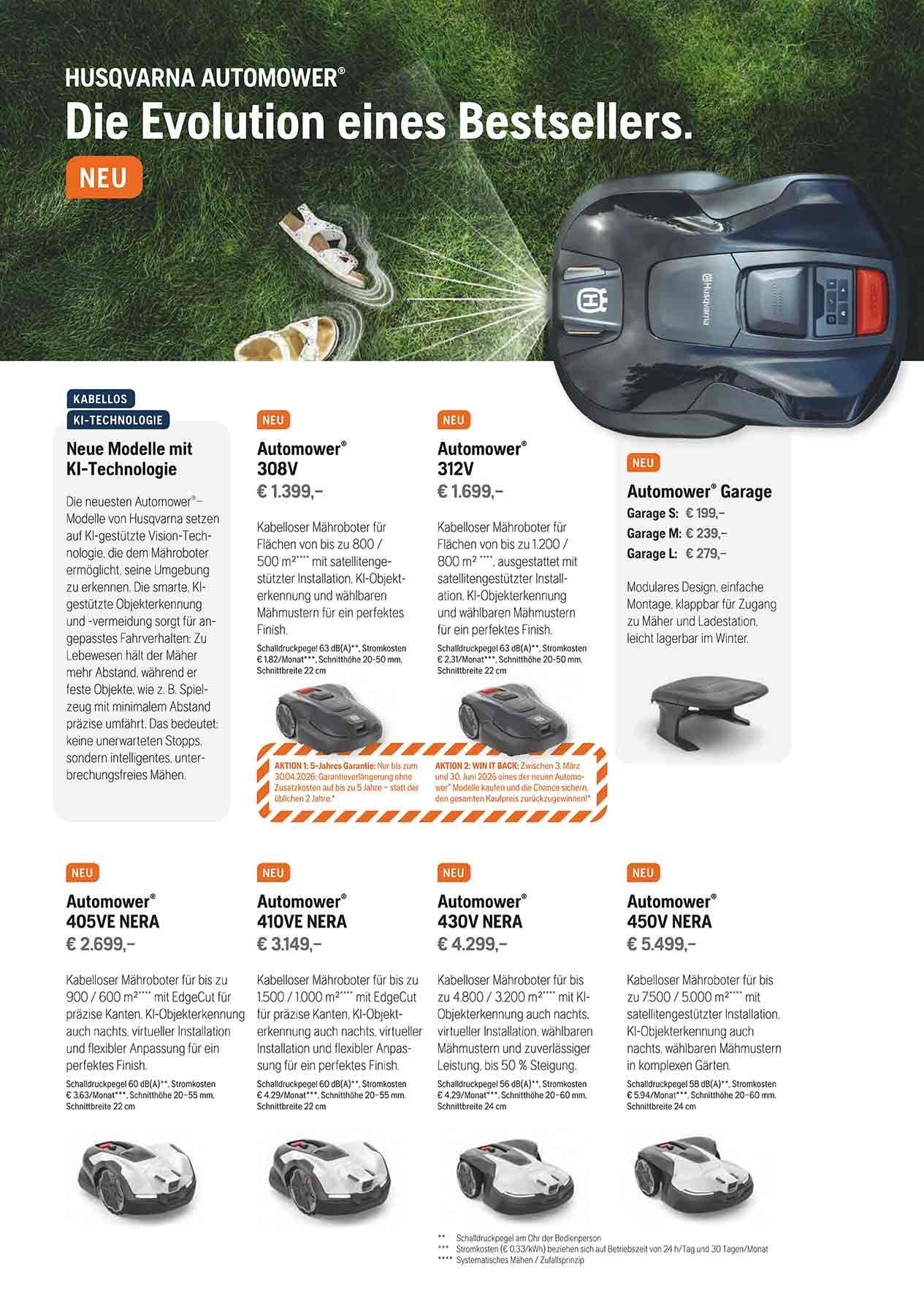 Die neuen Automower Modelle