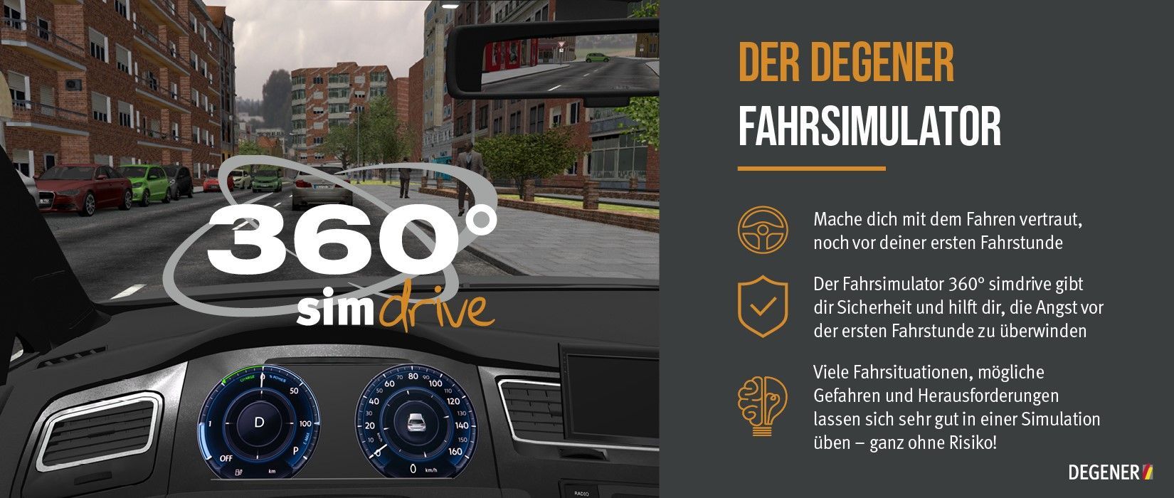 360° Fahrsimulator der Fahrschule Garderman