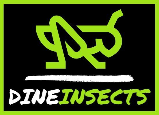 Logo von dineinsects.de. Die Nr.1 Website für Entomophagie, Speiseinsekten, Insekten essen und kaufen.