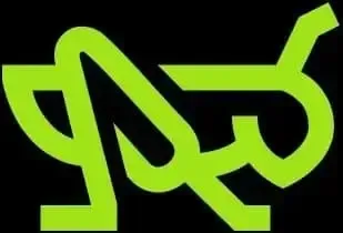 Speiseinsekten kaufen und Insekten essen, symbolisiert durch eine grüne Heuschrecke vor schwarzem Hintergrund.