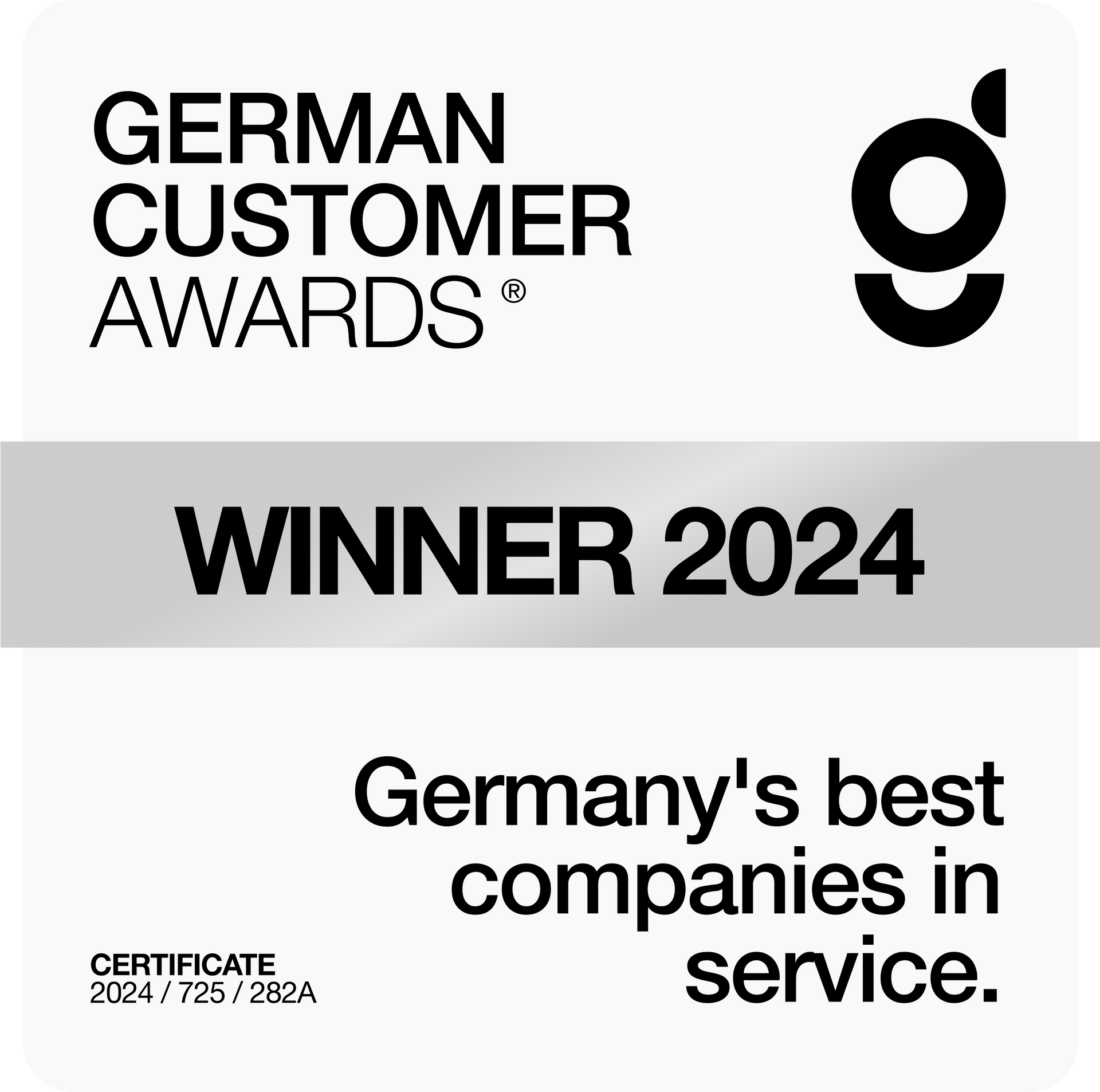 German Customer Award - Gewinner 2024 German Customer Award - Gewinner 2024