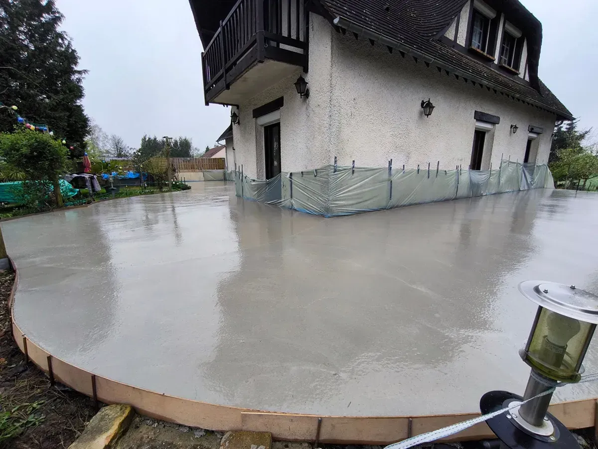 terrasse béton Normandie