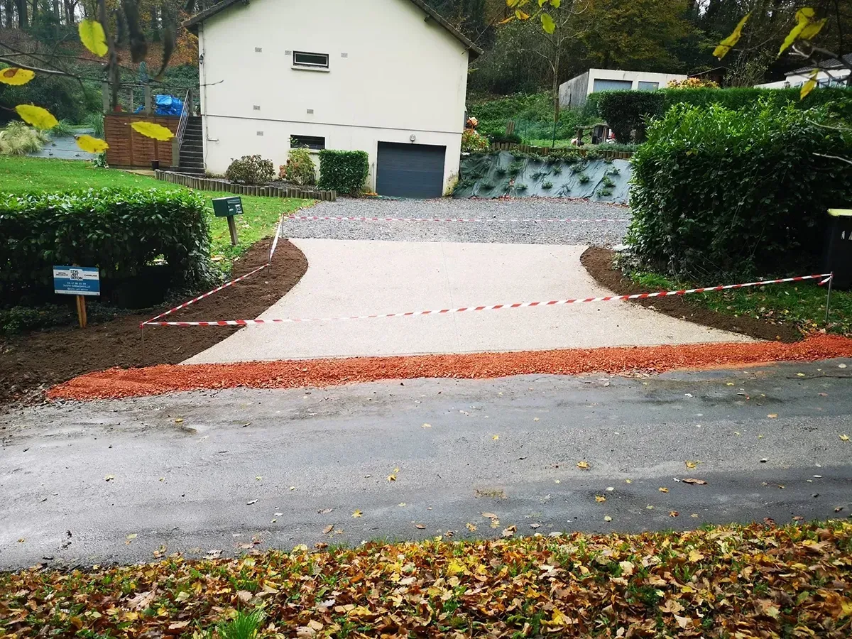 terrasse béton désactivé Normandie