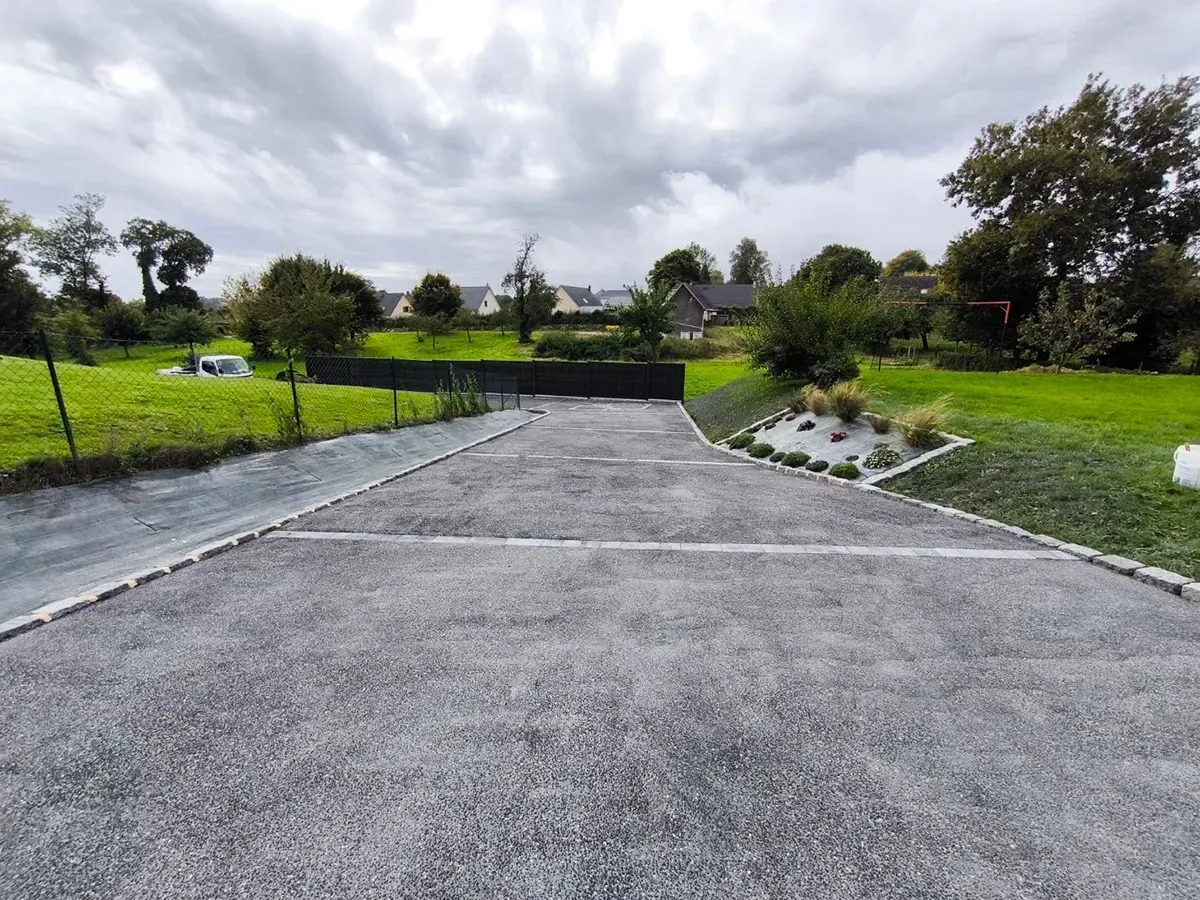 allée béton désactivé Normandie