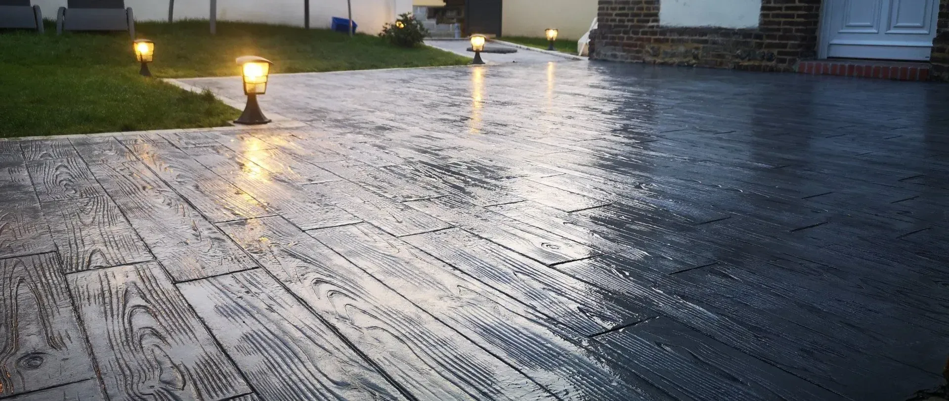 Béton imprimé en Normandie