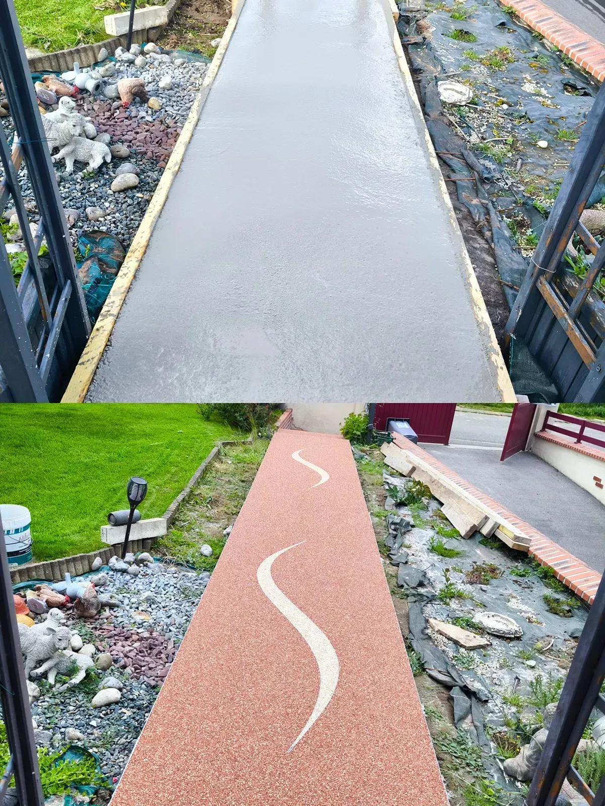 allée moquette de pierre Normandie