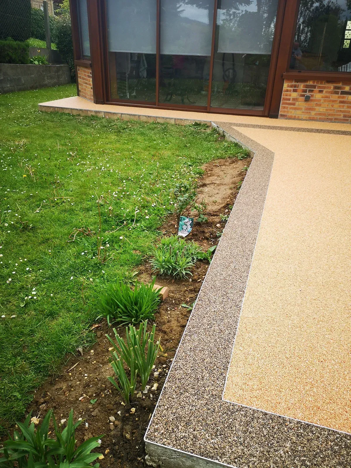 terrasse moquette de pierre Normandie