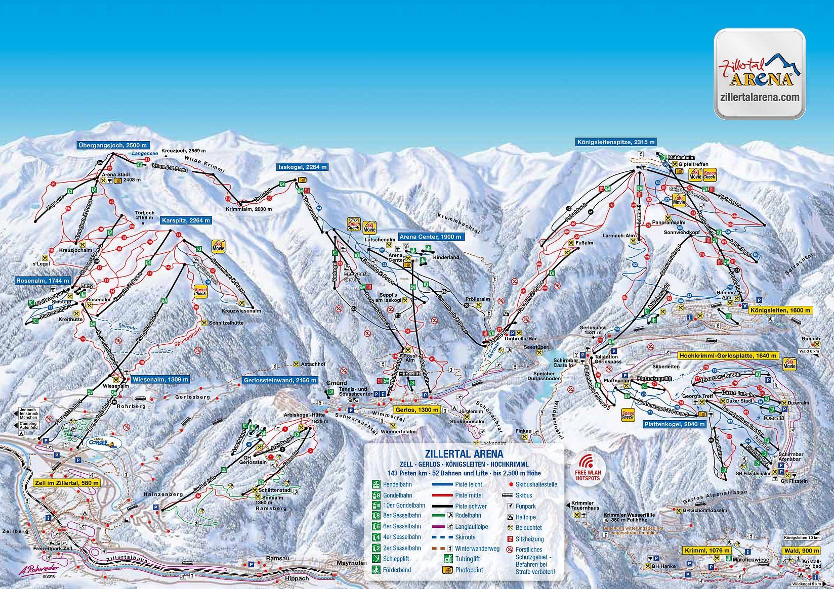 DOWNLOAD PISTENPLAN ZILLERTAL ARENA