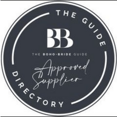 Approved supplier of The Boho Bride Guide Directory