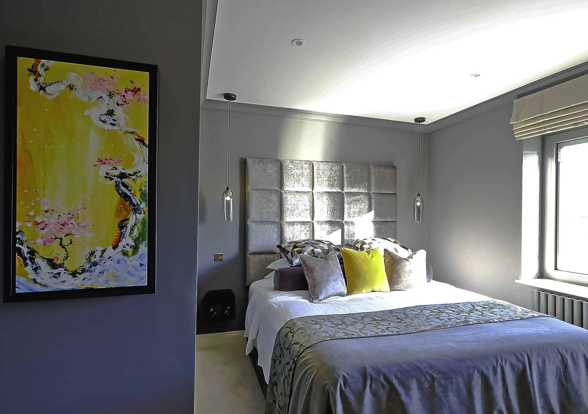 Tall Headboard. Design and Conker Interiors