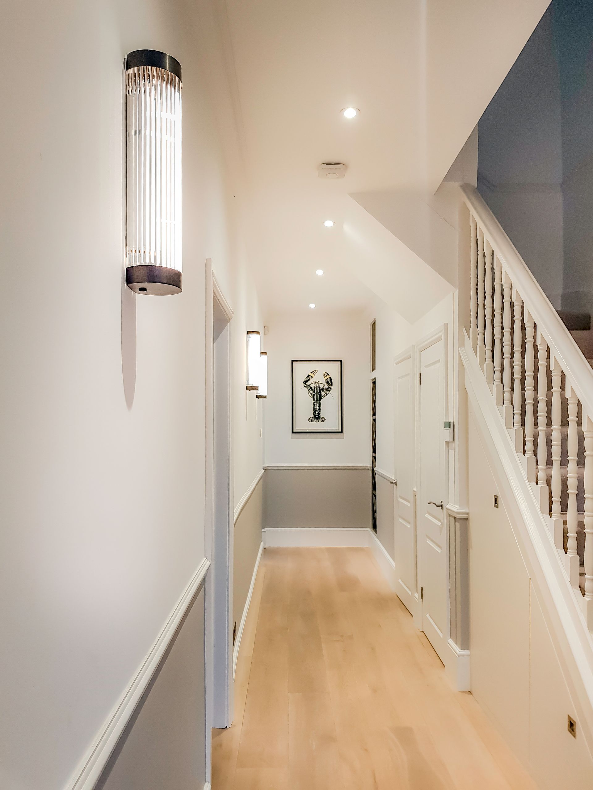 Hallway lighting Twickenham Design & Conker Interiors