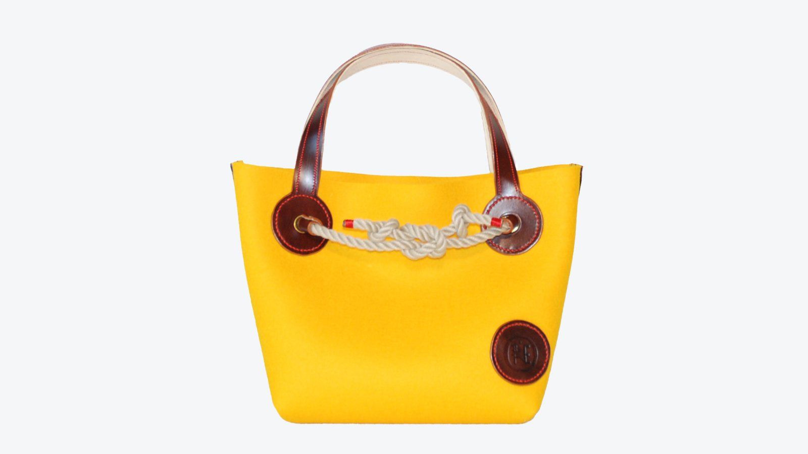 Handtasche, Filz, Bootstaue, gelb, yellow, Federleicht, Tote, Bag, summer, sunset