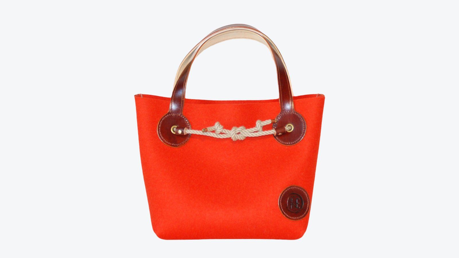 Handtasche, Filz, Bootstaue, orange, Federleicht, Tote, Bag,