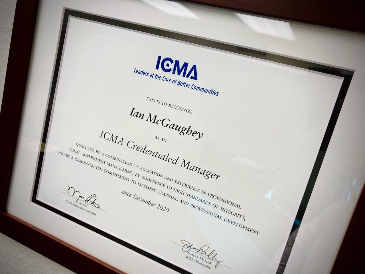 Ian McGaughey ICMA-CM