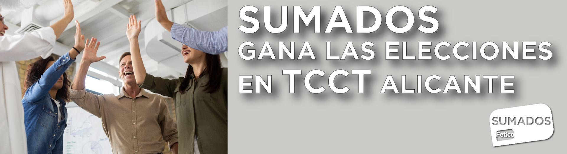 SUMADOS GANA LAS ELECCIONES EN TCCT ALICANTE