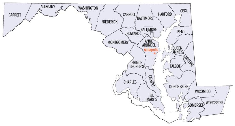 Retail Medical Cannabis Stores by County maryland dispensary locations