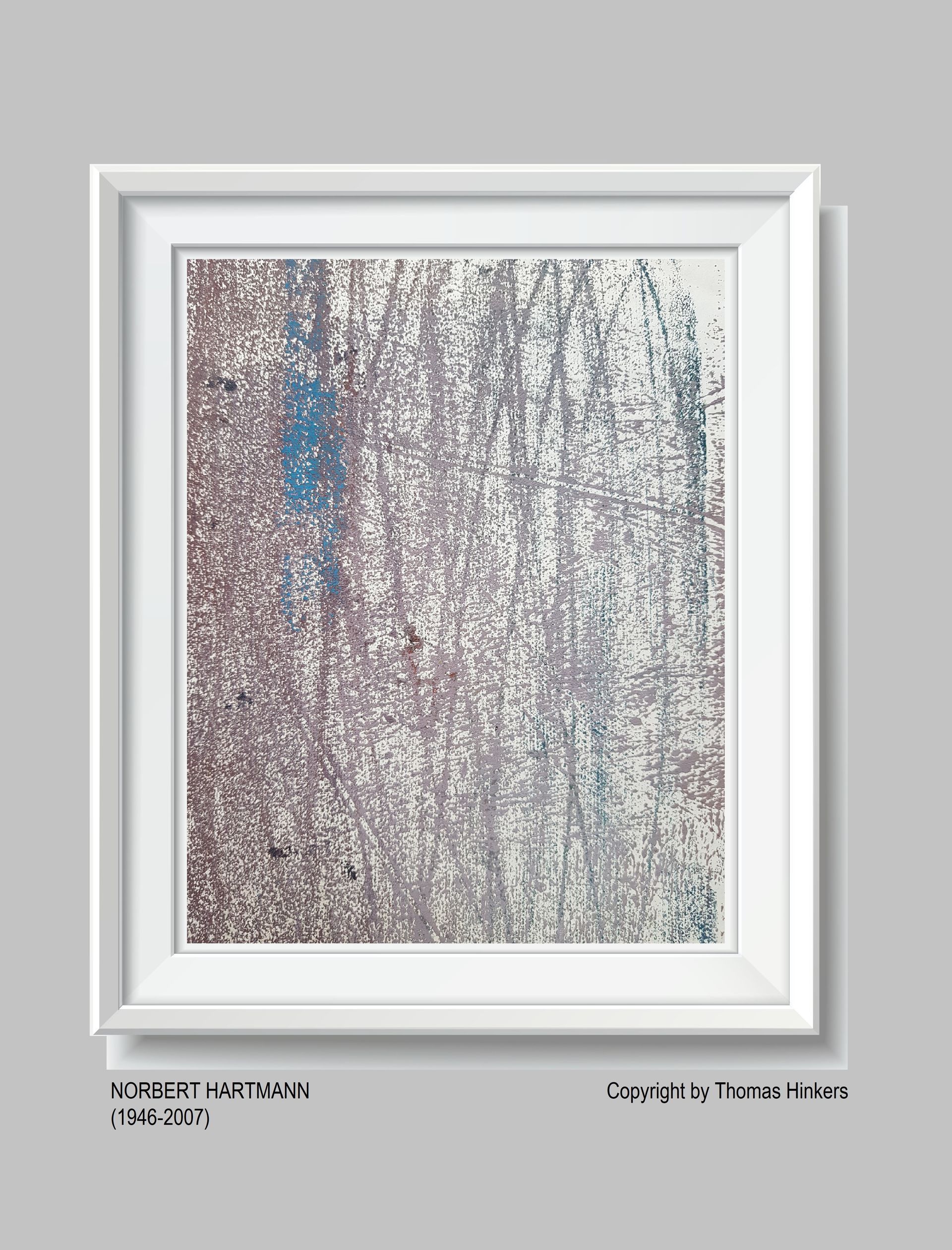 Norbert Hartmann (1946-2007) Papier-Werk aus dem Werkverzeichnis Hinkers