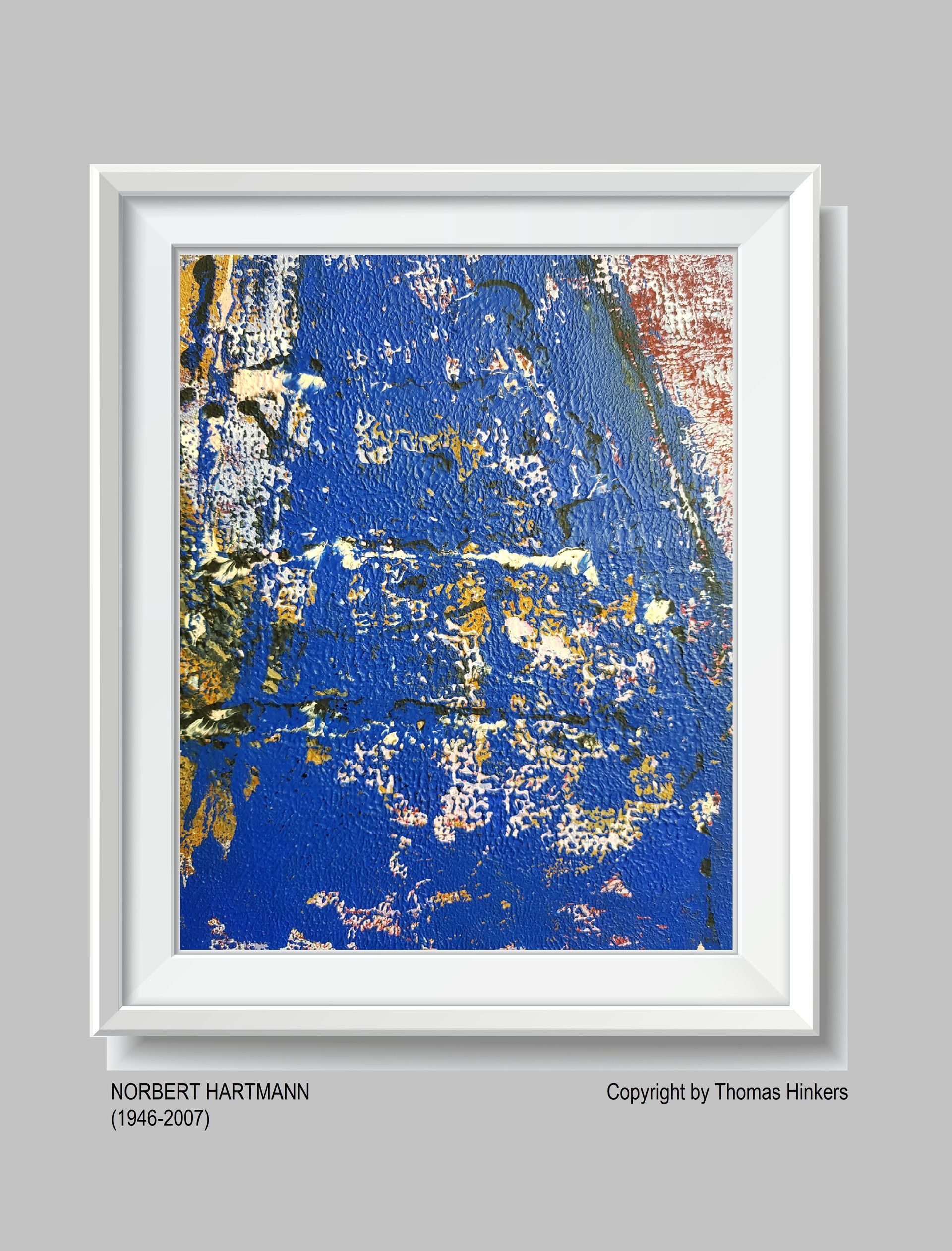 Norbert Hartmann (1946-2007) Papier-Werk aus dem Werkverzeichnis Hinkers