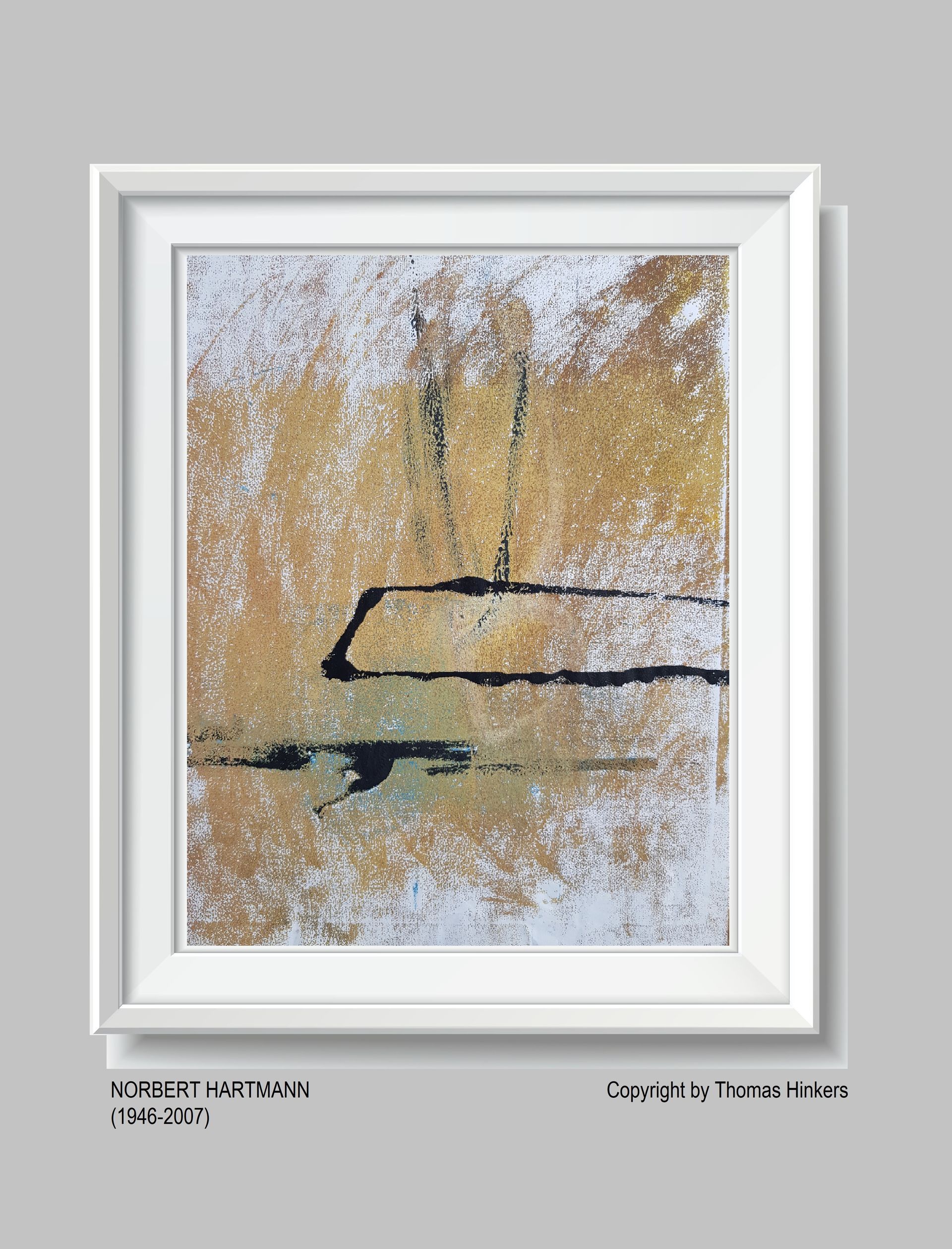 Norbert Hartmann (1946-2007) Papier-Werk aus dem Werkverzeichnis Hinkers