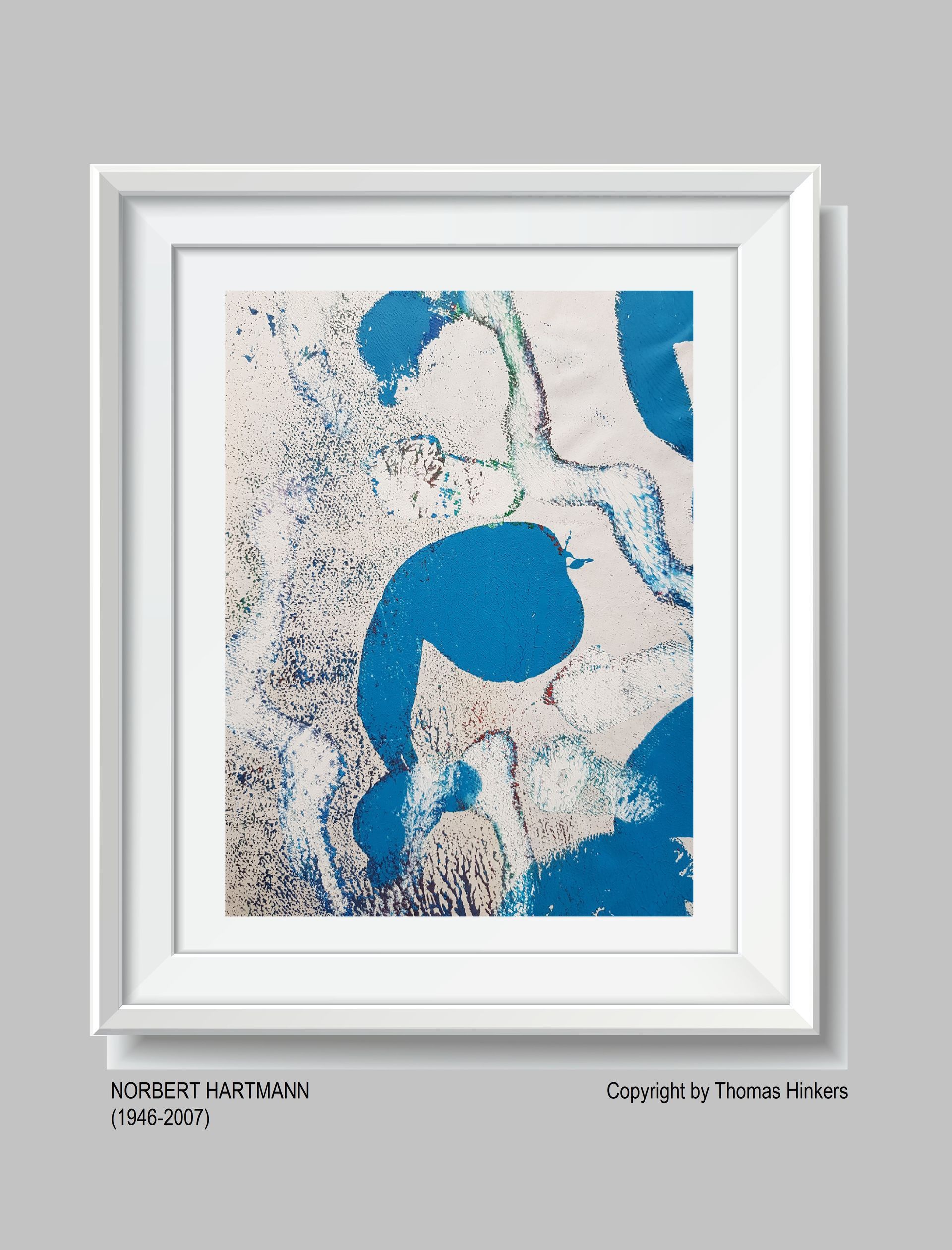 Norbert Hartmann (1946-2007) Papier-Werk aus dem Werkverzeichnis Hinkers