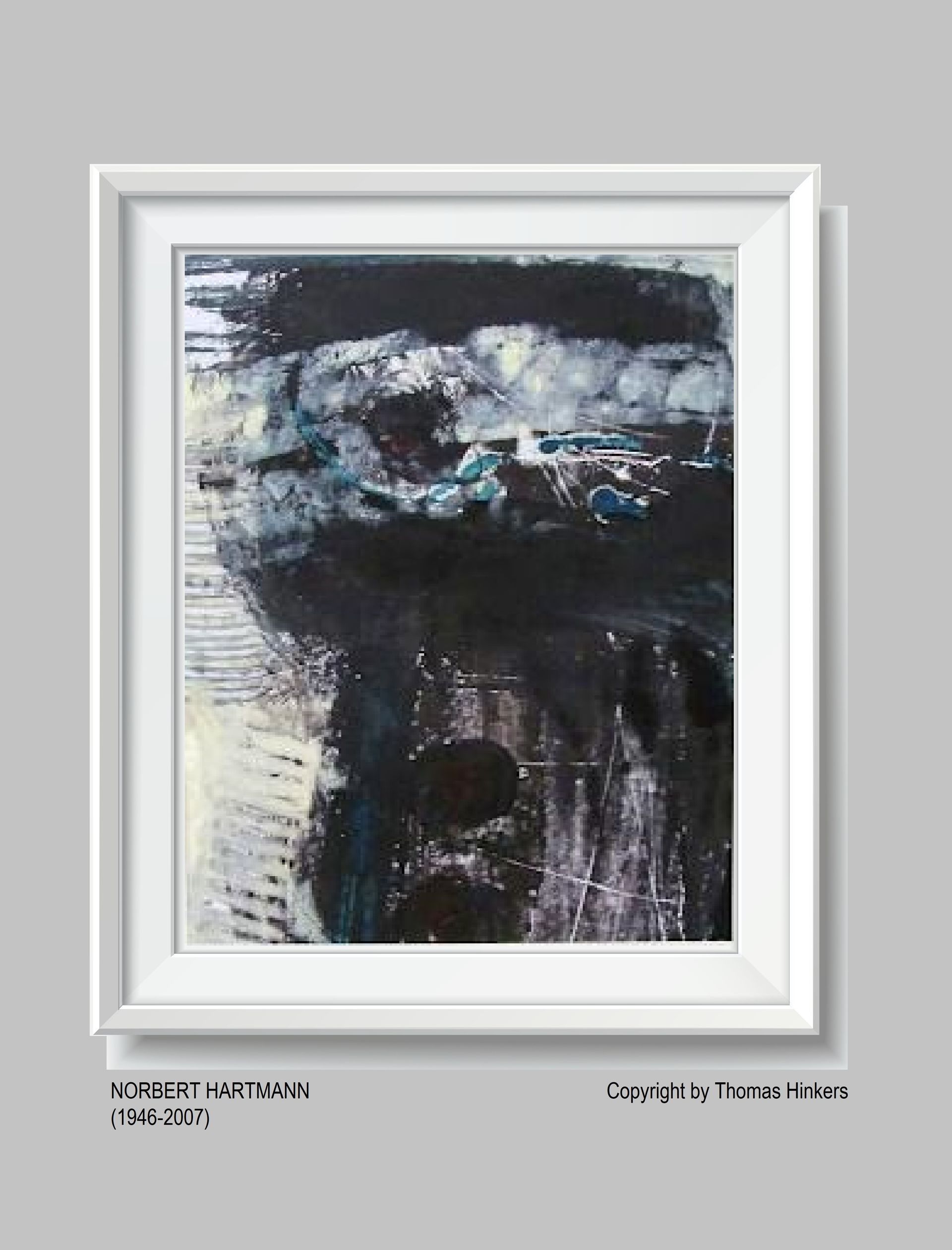 Norbert Hartmann (1946-2007) Papier-Werk aus dem Werkverzeichnis Hinkers