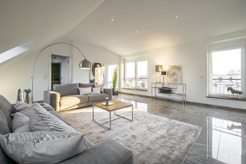 Home Staging Penthouse Wohnbereich nachher