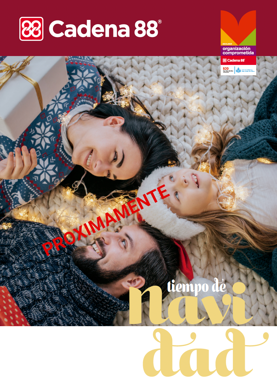 Proximo folleto de navidad cadena 88, folleto navidad.
Navidad.