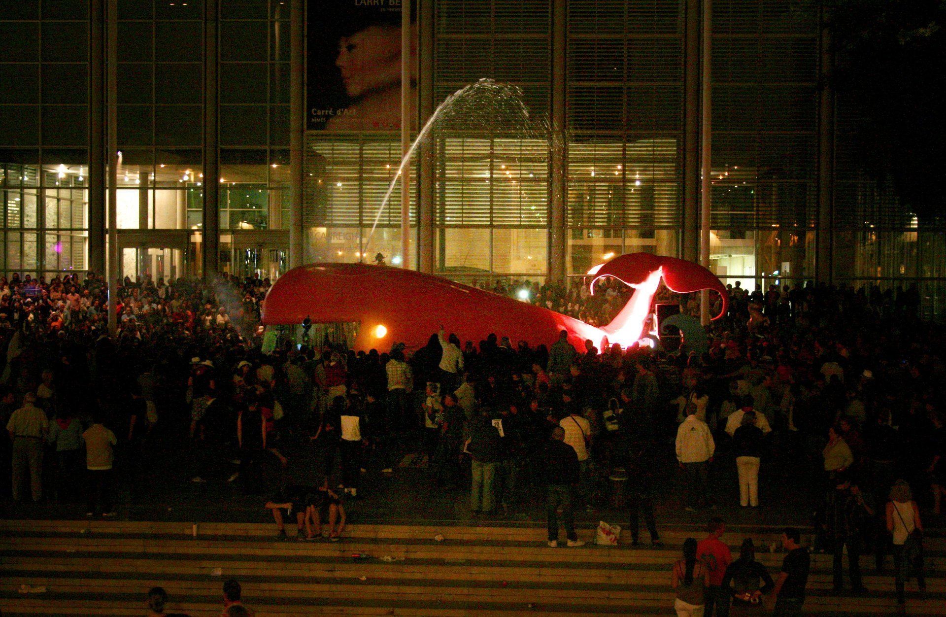 Parade of the Pégoulade, whale float of the CPPP Company