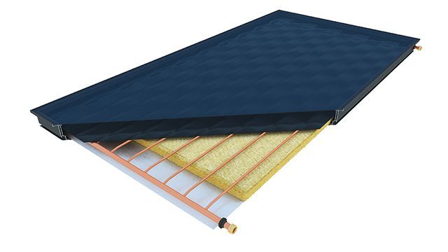 Solaranlage Citrin Kollektorschnitt