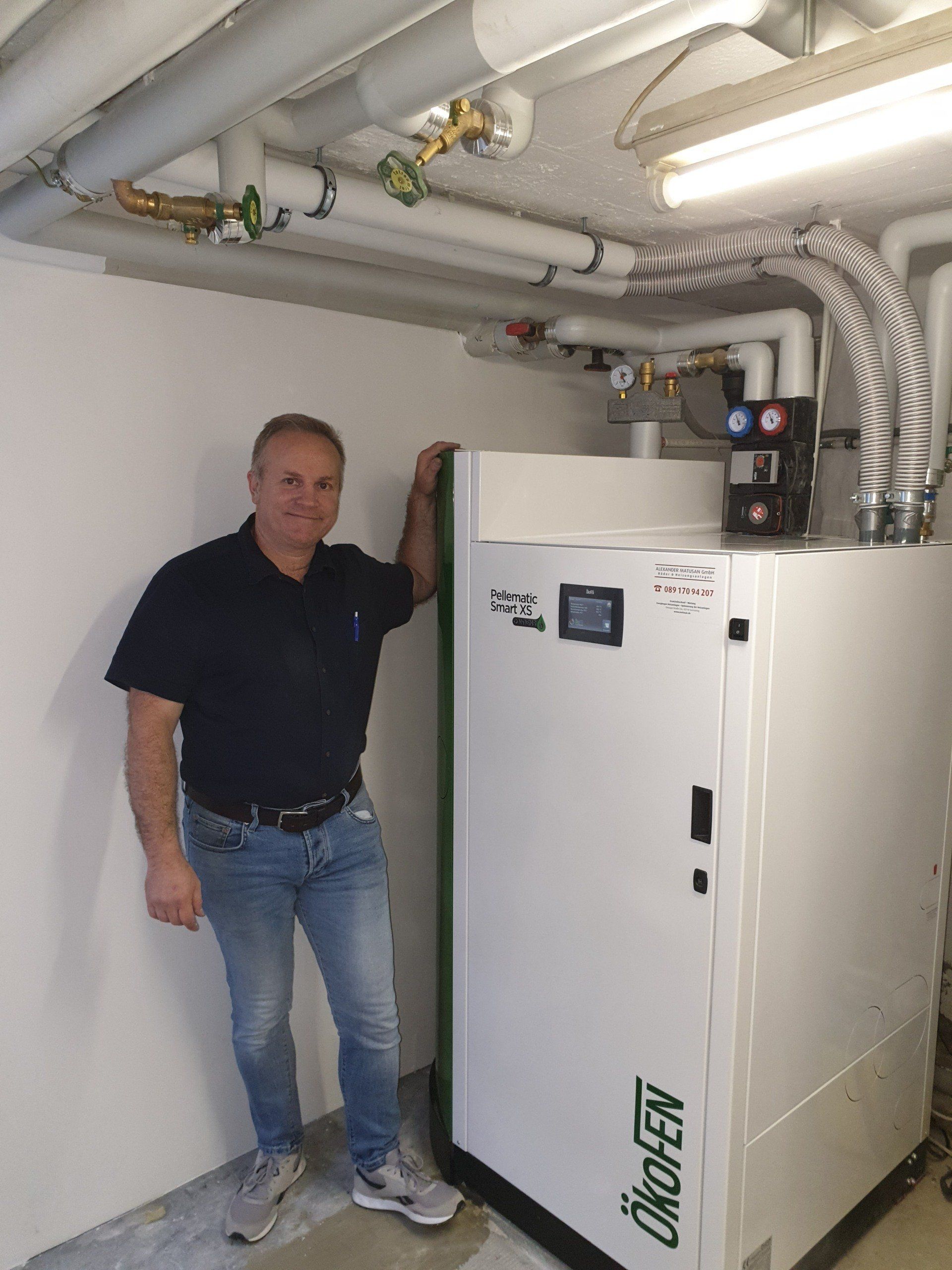 Unser erster Pellet-Heizung der Firma Ökofen 2019 München Alexander Matusan