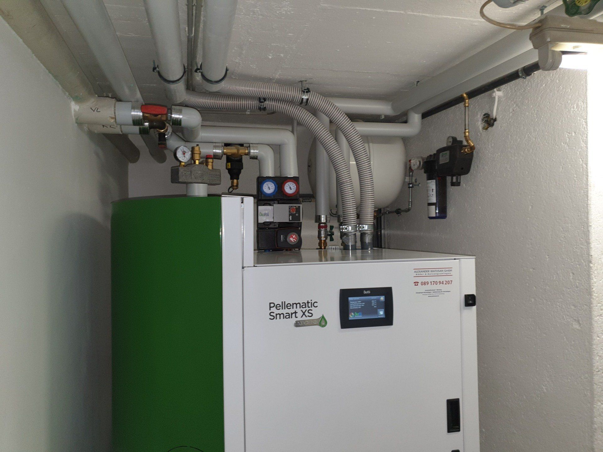 Pellet-Heizung der Firma Ökofen 2019 München Alexander Matusan