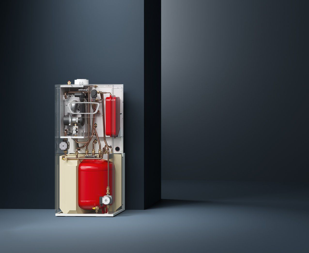 Brötje BBK EVO Bodenstehend Brennwertkessel Kombiniert Schnitt