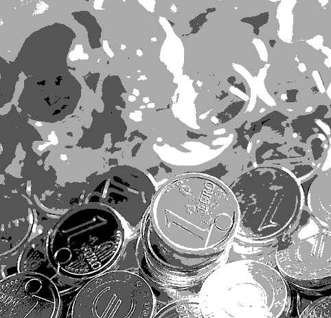 bares Geld sparen, Jahr für Jahr Euromünzen