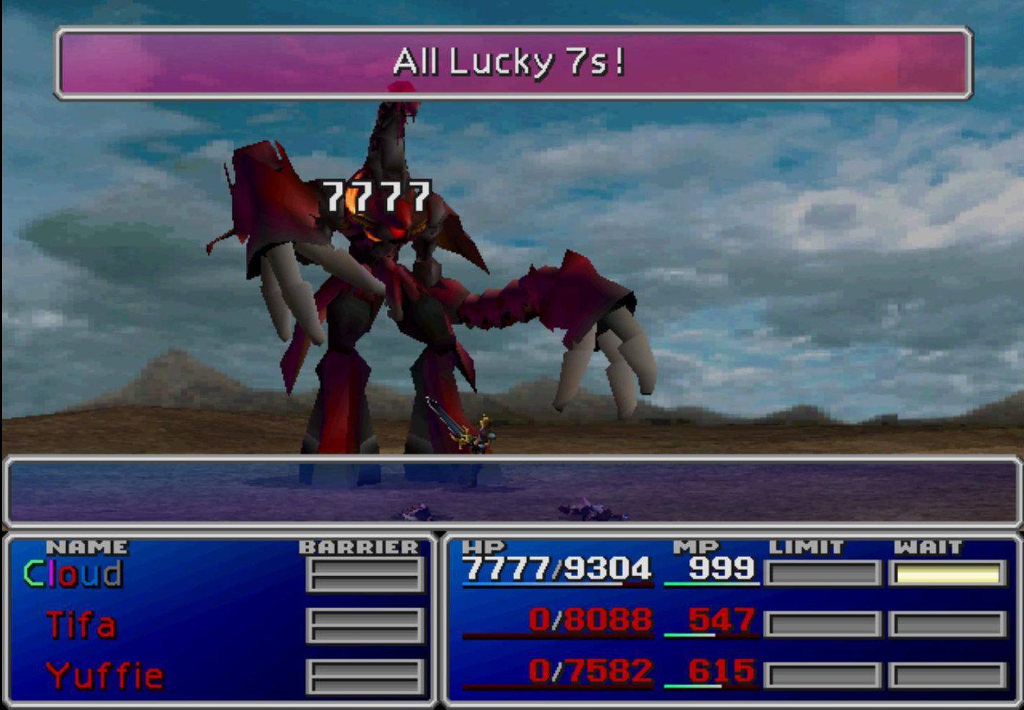 FF7 All Lucky 7s!