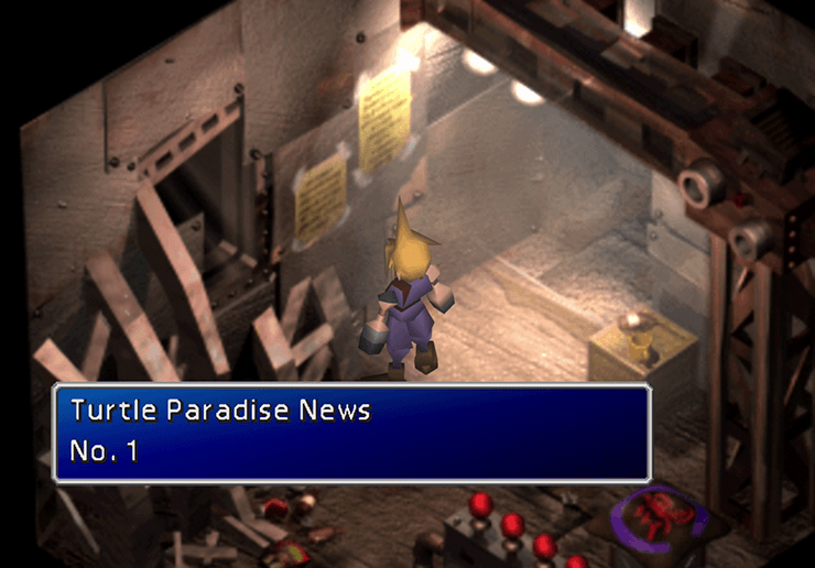 FF7 Turtle's Paradise #1 Location