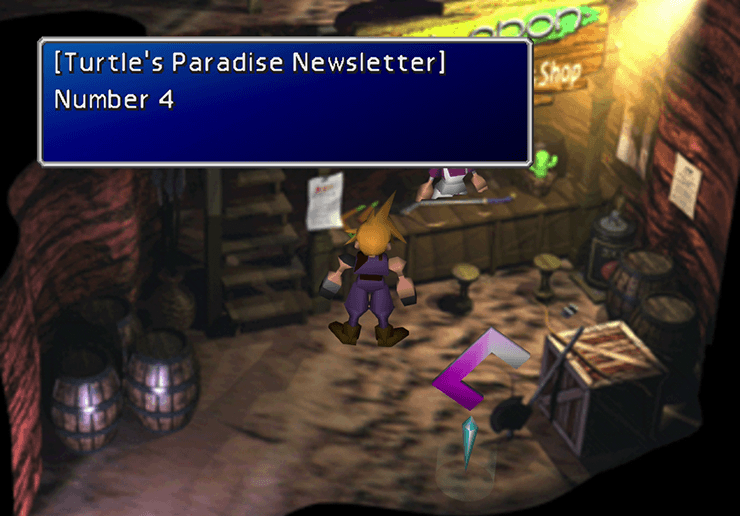 FF7 Turtle's Paradise #4 Location