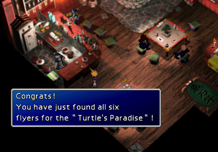 FF7 Wutai - Turtle's Paradise Reward