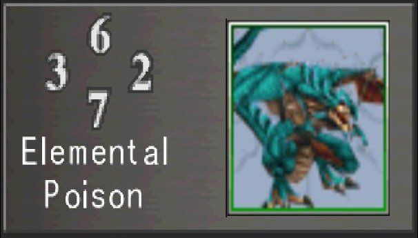 FF8 Triple Triad Card Blue Dragon