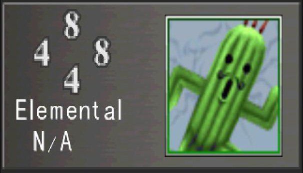 FF8 Triple Triad Card Jumbo Cactuar