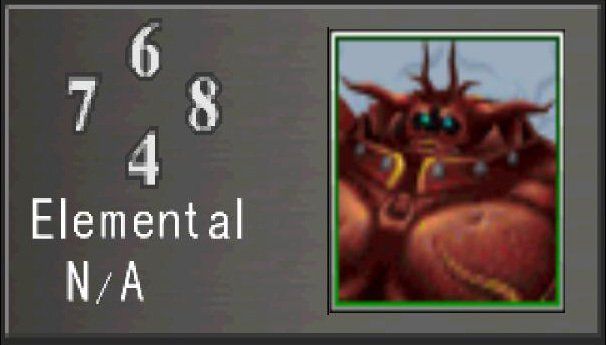 FF8 Triple Triad Card Red Giant