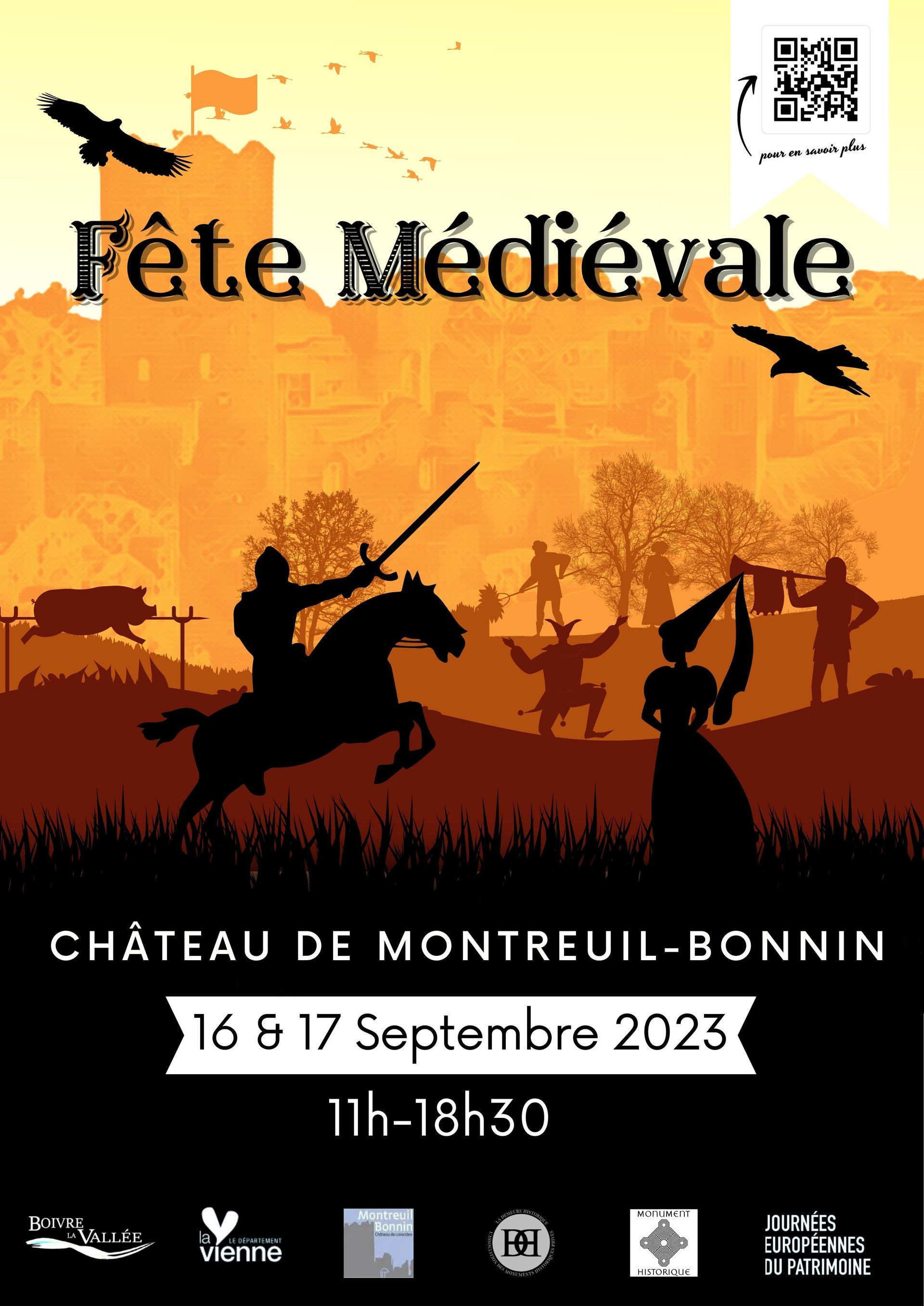 Fête médiévale 2023 au château de Montreuil Bonnin JEP