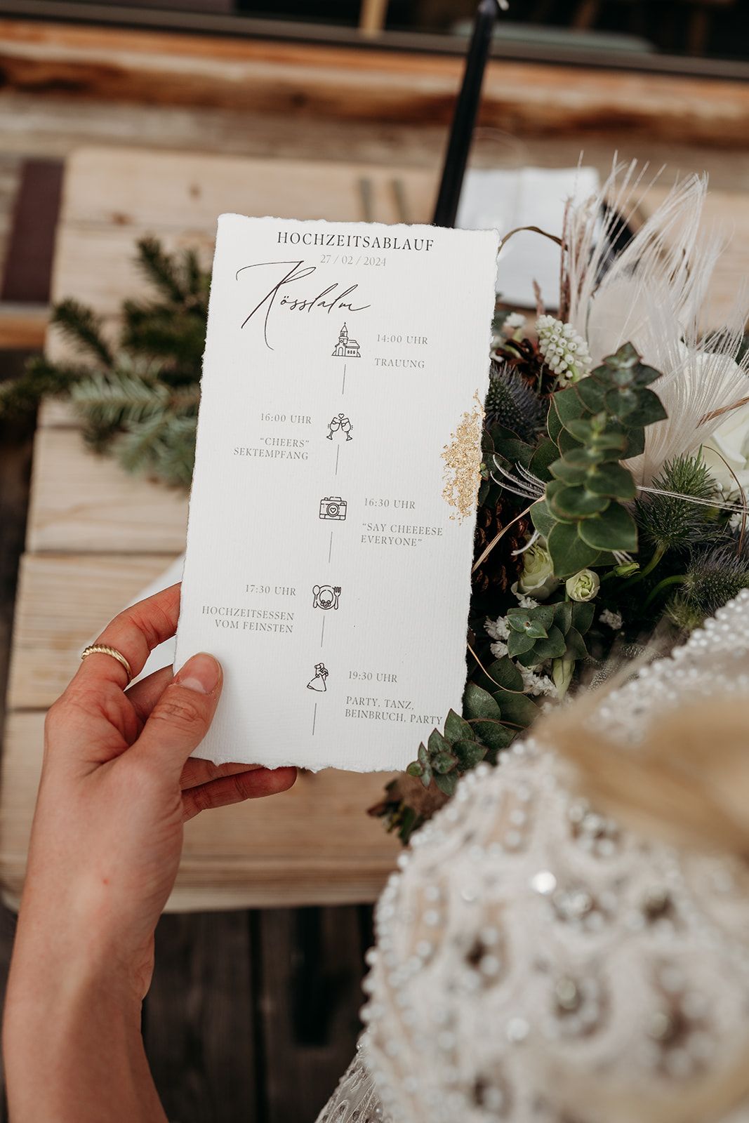 Hochzeit Tagesablauf