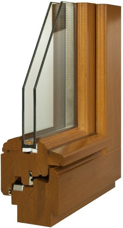 Stilecht - Holzfenster  80 mm  mit 3-fach Wärmeschutzverglasung