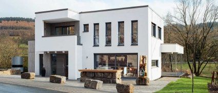 Ansicht Wohnhaus Schüco