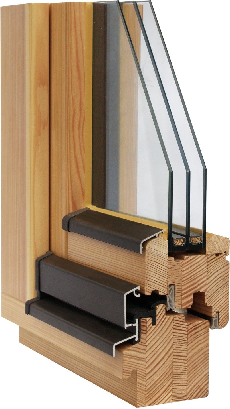Holzfenster 80 mm Bautiefe Standard Holzfenster 80 mm Bautiefe Standard