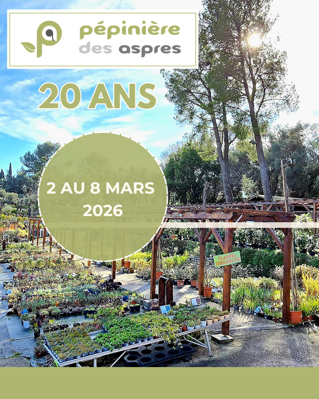PEPINIERE DES ASPRES GRASSE 2024 ALPES MARITIMES JARDINERIE