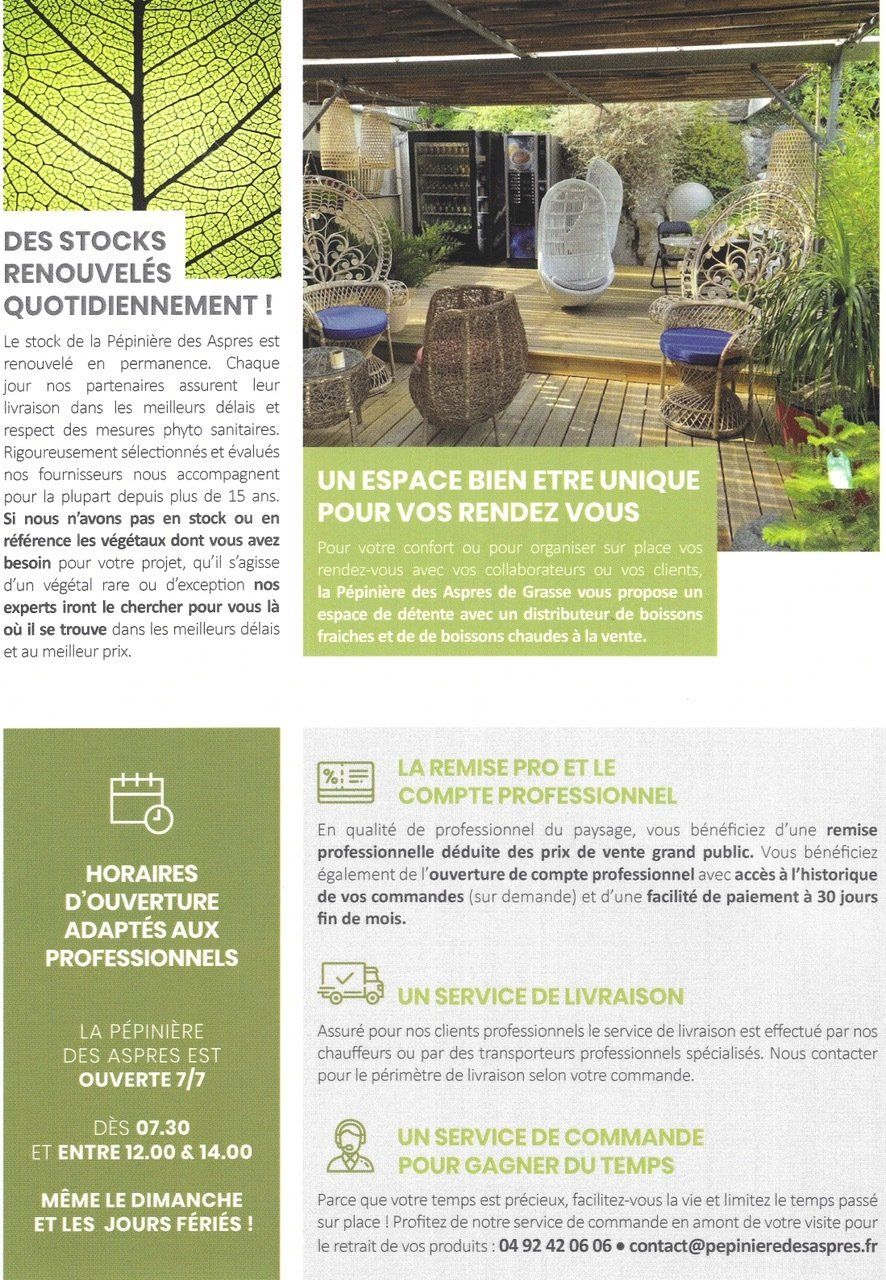 PEPINIERE DES ASPRES GRASSE 2024 ALPES MARITIMES JARDINERIE