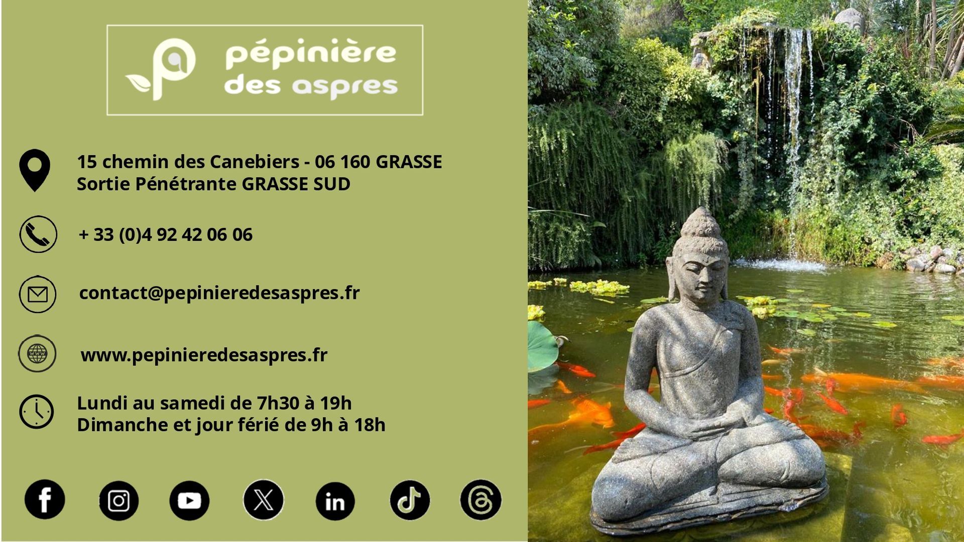 PEPINIERE DES ASPRES GRASSE 2024 ALPES MARITIMES JARDINERIE