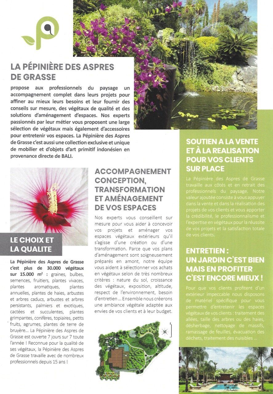 PEPINIERE DES ASPRES GRASSE 2024 ALPES MARITIMES JARDINERIE