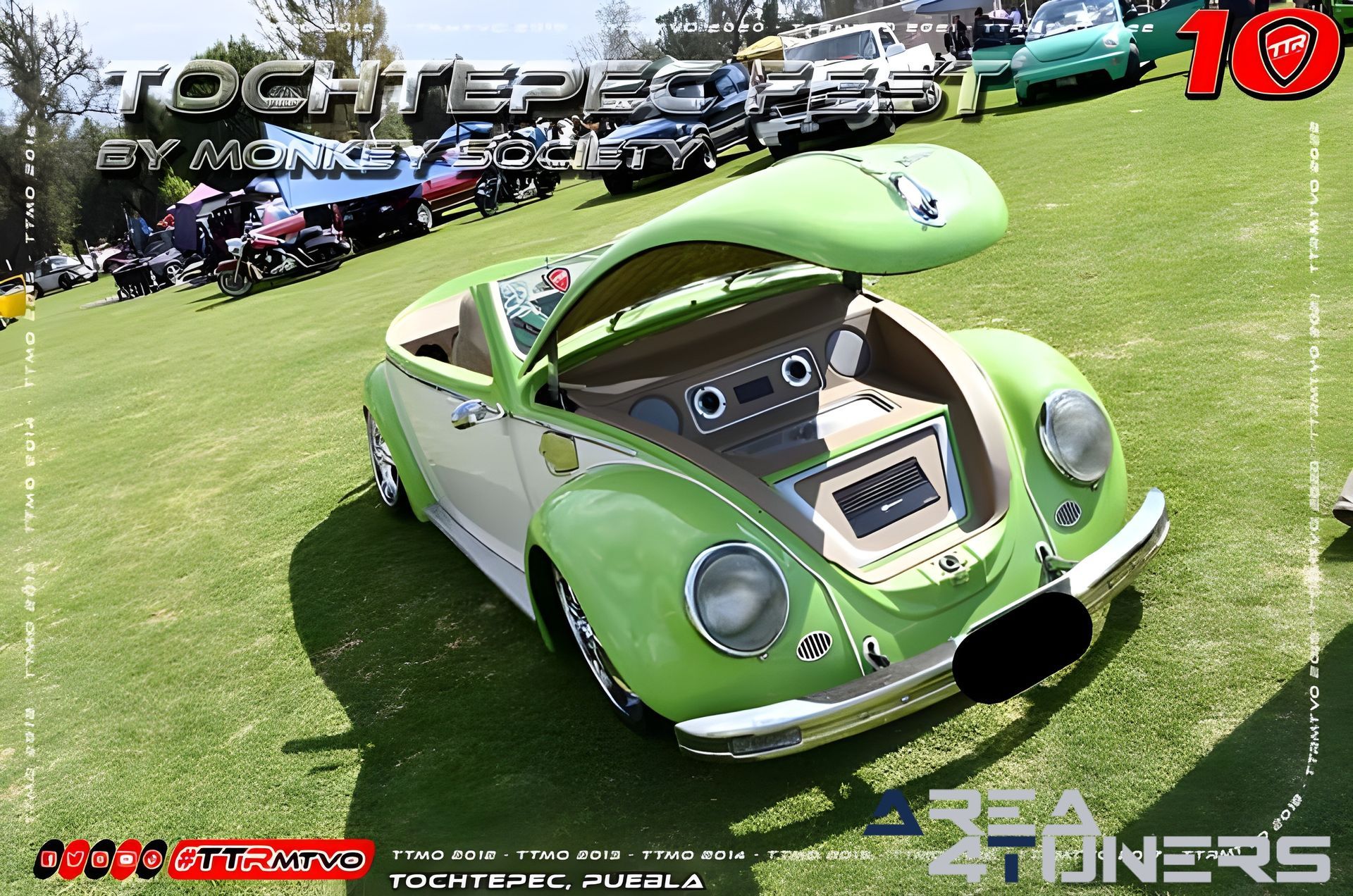 Tochtepec Fest 2023 Monkey Society
Imagen del reportaje de la revista Tuning Area4tuners.es, de la concentración de coches Tuning del año 2023 en Tochtepec, México